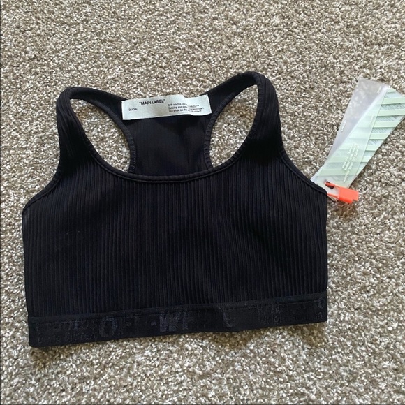 Off white sports bra never worn